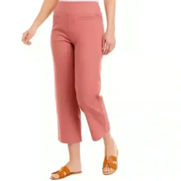 Pull On Stretch Twill Cropped Pants Size 16 Wonderly NWTs - Picture 1 of 6